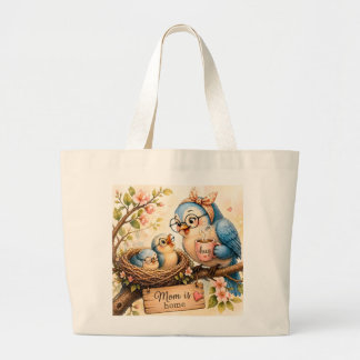 Bolsa de mão Família de Pássaros Fofa