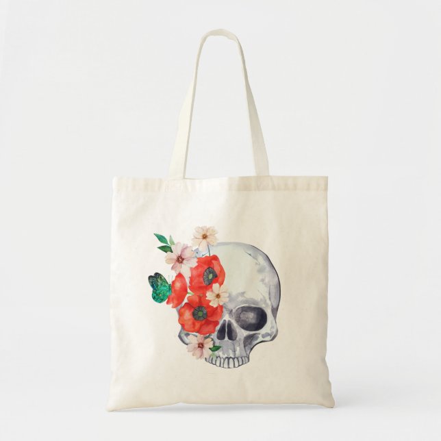 Bolsa de mão Floral Caveira (Frente)