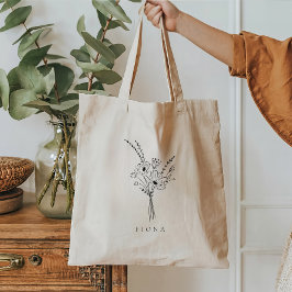 Bolsa de mão floral personalizada