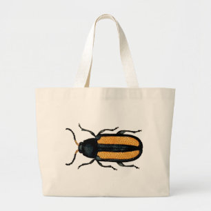 Bolsa de mão gigante vintage besouro
