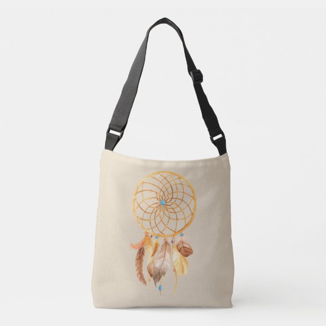 Bolsa de mão Golden Dreamcatcher (Frente)