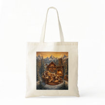 Bolsa de mão Golden Retriever Cabana Aconchegante