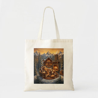 Bolsa de mão Golden Retriever Cabana Aconchegante