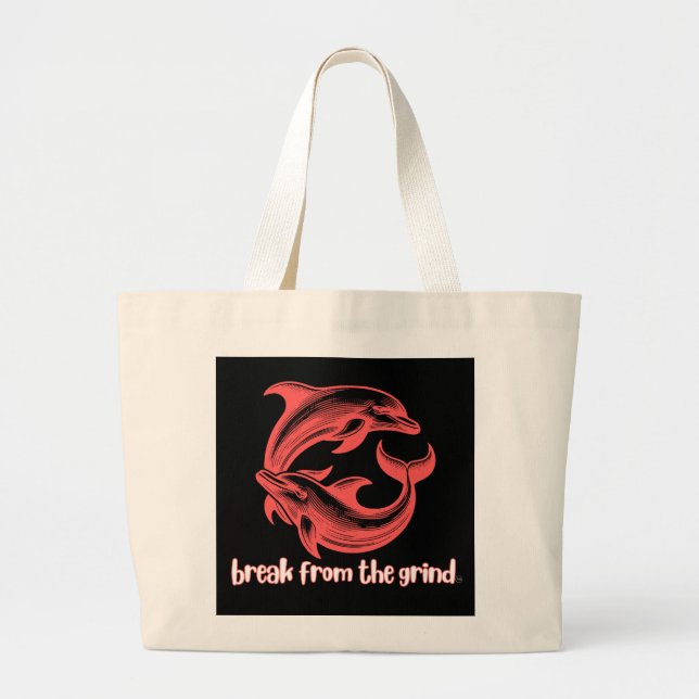 Bolsa de mão golfinhos (Frente)
