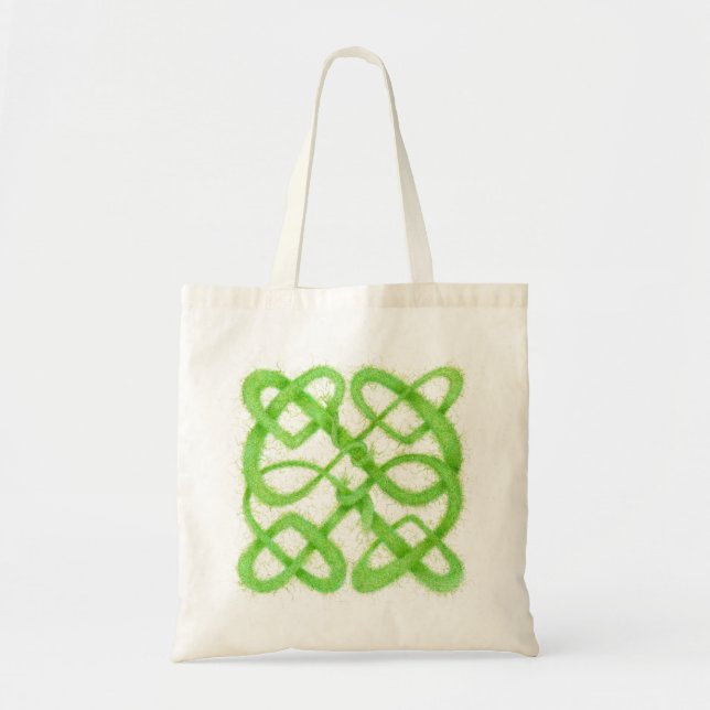 Bolsa de mão GREEN CELTIC KNOT (Frente)