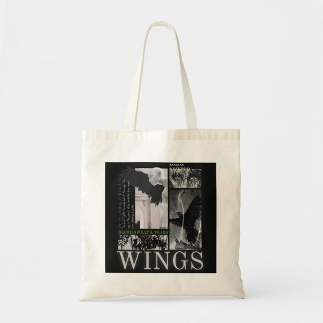 Bolsa de mão inspirada na era "WINGS". (Frente)