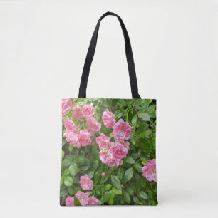 Bolsa de mão Jardim de Flores Rosa