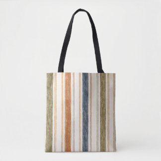 Bolsa de mão listrada em aquarela rústica