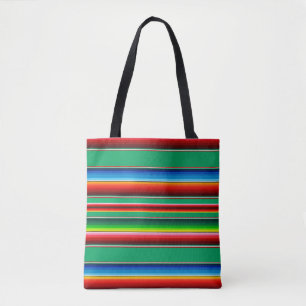 Bolsa de mão listrada Mexicana Zarape Serape