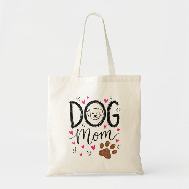 Bolsa de mão Mãe de Cachorro Rosto de Cachorrinho (Frente)
