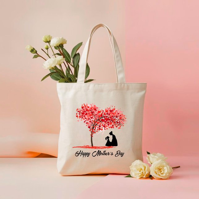 Bolsa de mão Mãe e Filha Personalizada de Amor (Criador carregado)
