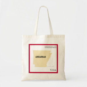 Bolsa de mão - Mapa do estado de Arkansas com cida