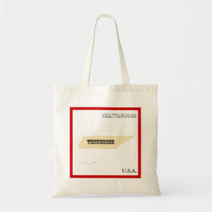 Bolsa de mão - Mapa do estado do Tennessee com cid
