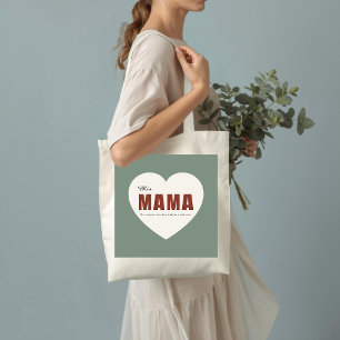 Bolsa de mão moderna personalizada com coração de