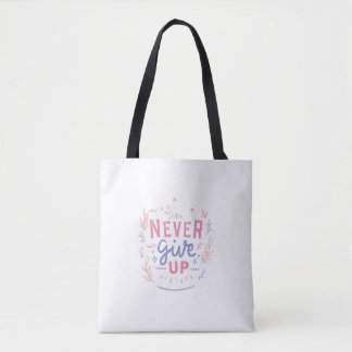 Bolsa de mão motivacional Nunca Desista