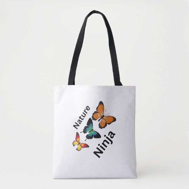 Bolsa de mão “Nature Ninja” elegante – reutilizáve (Frente)
