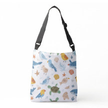Bolsa de Mão Ondas do Oceano Presente