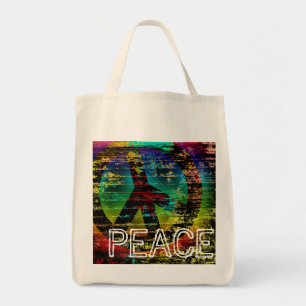 Bolsa de mão Orgânica, Arco-íris Abstrato Grunge P