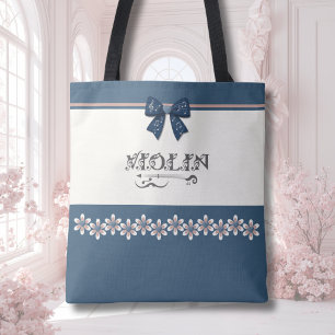 Bolsa de mão para orquestra de violino com laço co