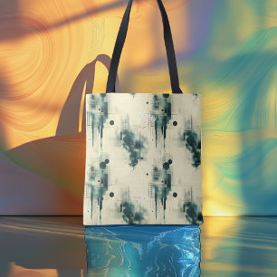 Bolsa de mão personalizada abstrata elegante com i