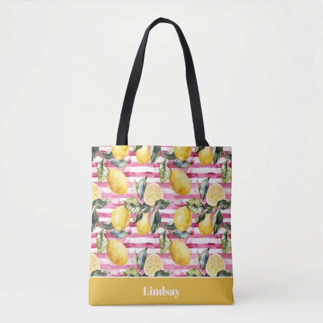 Bolsa de mão personalizada de limão (Frente)