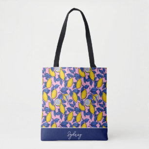 Bolsa de mão personalizada de limão