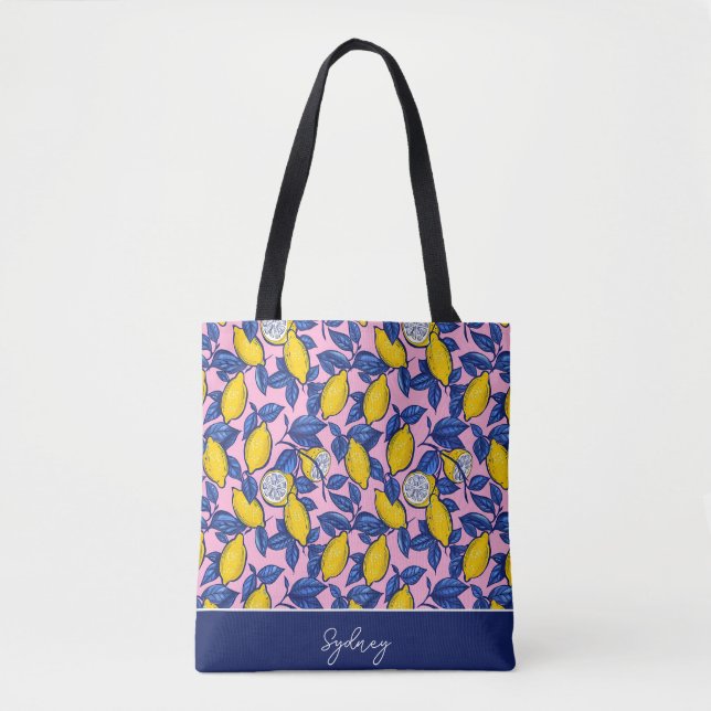 Bolsa de mão personalizada de limão (Frente)
