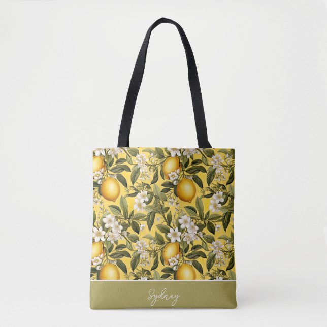 Bolsa de mão personalizada de limão (Frente)