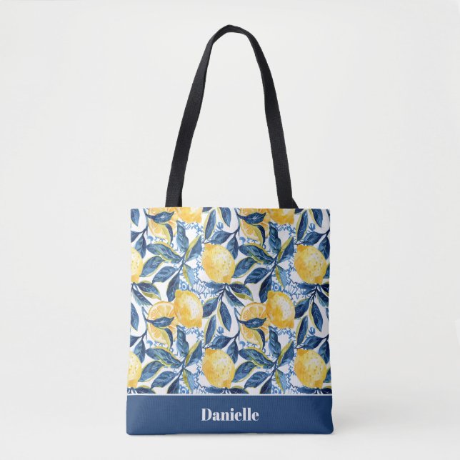 Bolsa de mão personalizada de limão (Frente)