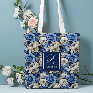 Bolsa de Mão Personalizada Luxo Flores de Marfim A