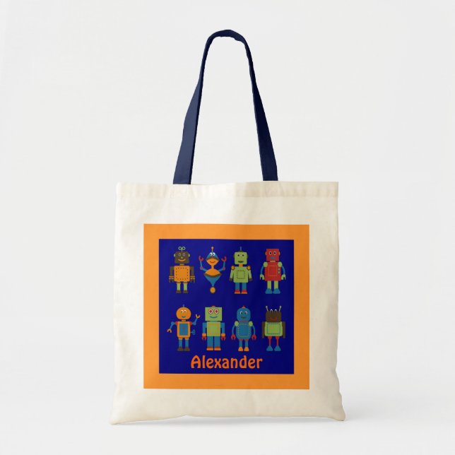 Bolsa de mão personalizada para crianças Amigos Ro (Frente)