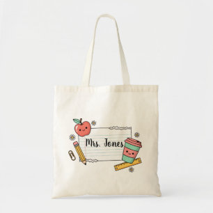 Bolsa de mão personalizada para professor, Saco de