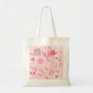 Bolsa de mão Pink Kawaii feminina.