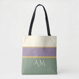 Bolsa de Mão Premium Listrada com Monograma Person
