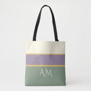 Bolsa de Mão Premium Listrada com Monograma Person
