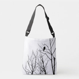 Bolsa de mão preta e branca
