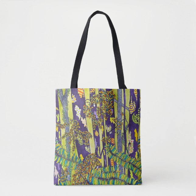 Bolsa de mão Purple Forest (Frente)