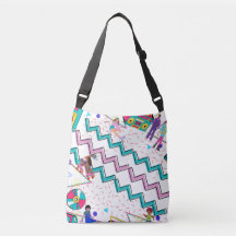 Bolsa de mão retrô anos 90 / Dança / Vibrante