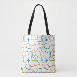 Bolsa de mão Retro Brilho Atômico Moderna de Meado