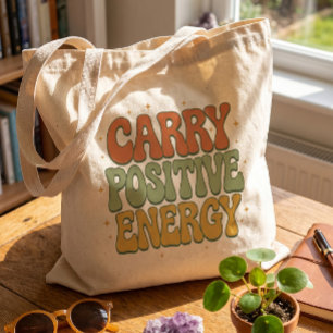 Bolsa de mão Retro Groovy Carrega Energia Positiva
