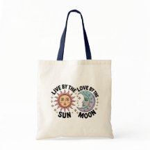 Bolsa de mão retro Viva pelo Sol Ame pela Lua