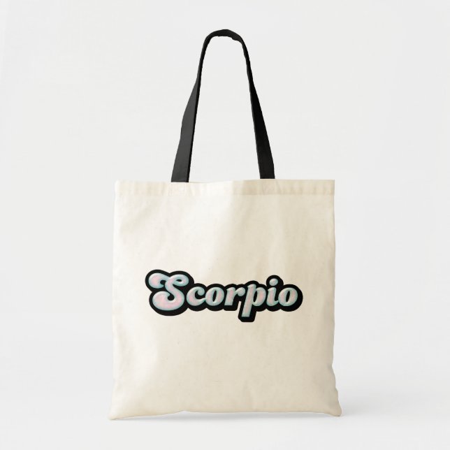 Bolsa de mão Retro Zodíaco Escorpião (Frente)
