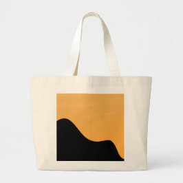 Bolsa de mão silhueta do pôr do sol da montanha vá