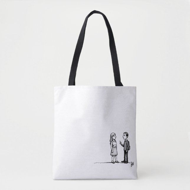 Bolsa de mão simples para o dia a dia – Reutilizáv (Frente)
