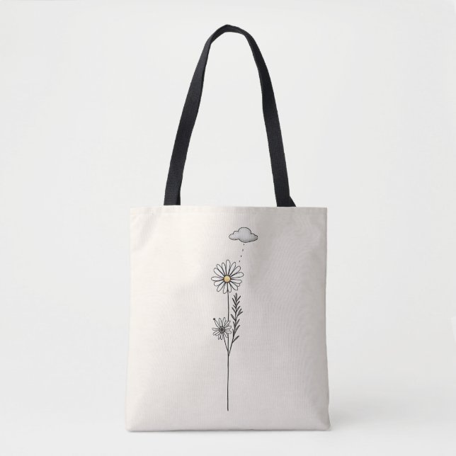 Bolsa de mão simples para o dia a dia – reutilizáv (Frente)