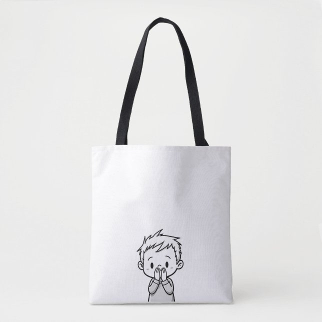 Bolsa de mão simples para o dia a dia – Reutilizáv (Frente)
