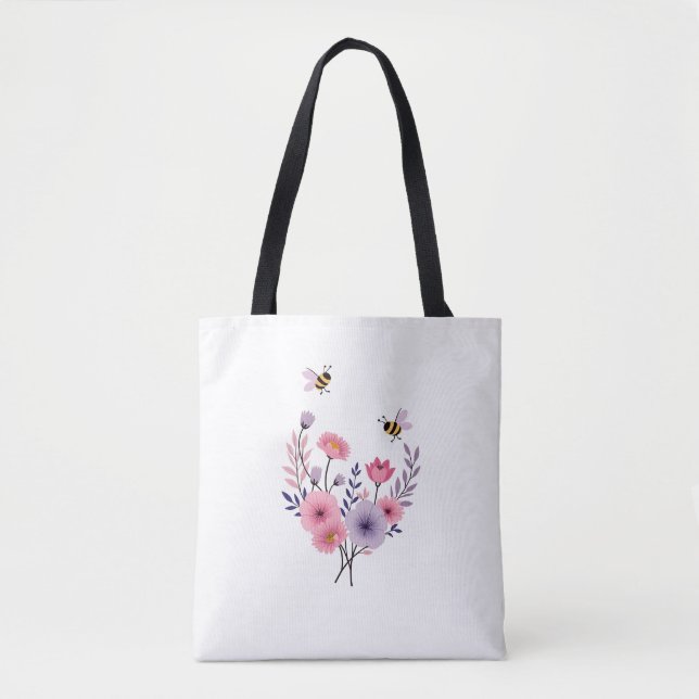 Bolsa de mão simples para o dia a dia – reutilizáv (Frente)