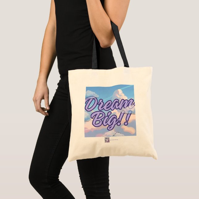 Bolsa de mão 'SONHE GRANDE' (Frente (produto))