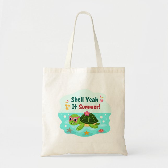 Bolsa de mão Tartaruga de Verão Shell Yeah (Frente)