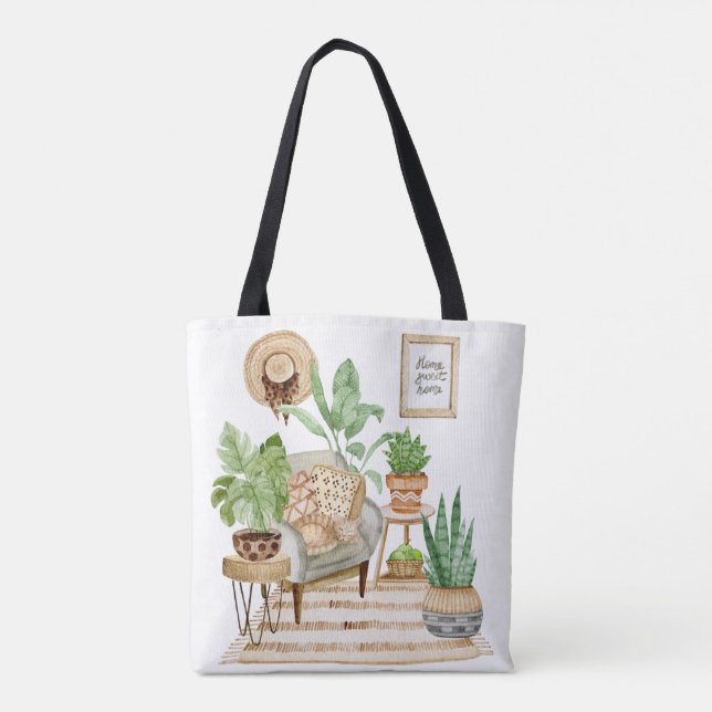 Bolsa de mão tema Jardim (Verso)